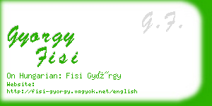 gyorgy fisi business card